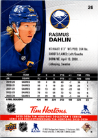 Tim Hortons | 25-26 | 026 | Rasmus Dahlin