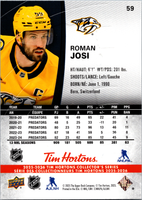Tim Hortons | 25-26 | 059 | Roman Josi