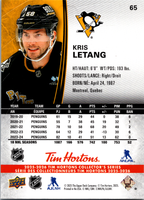 Tim Hortons | 25-26 | 065 | Kris Letang