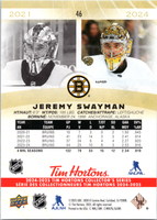 Tim Hortons | 2025 | 046 | Jeremy Swayman