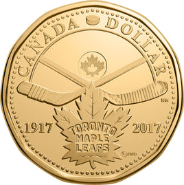 Canadian $1.00 | 2017 | 100 years of the Toronto Maple Leafs