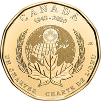 Canadian $1.00 | 2020 | 75th Anniversary of the Signing Of The United Nations Charter