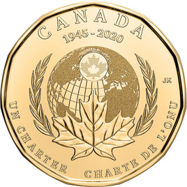 Canadian $1.00 | 2020 | 75th Anniversary of the Signing Of The United Nations Charter