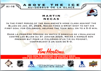 Tim Hortons | 25-26 | AI-16 | Martin Necas