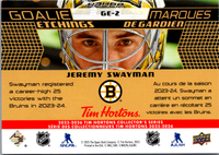 Tim Hortons | 25-26 | GE-02 | Jeremy Swayman