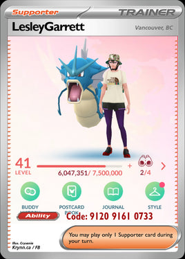 Pokémon GO | LesleyGarrett | 9120 9161 0733