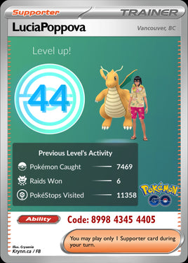 Pokémon GO | LuciaPoppova | 8998 4345 4405