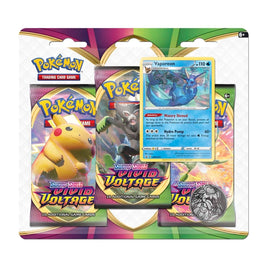 Pokémon | VIV | Three Pack Blister (SWSH072 | Vaporeon)