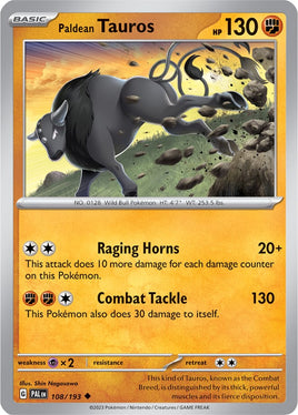 Pokémon | PAL | 108 | Paldean Tauros