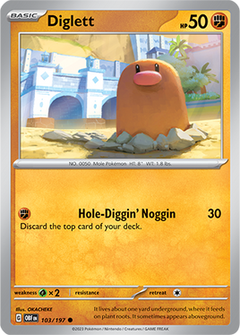 Pokémon | OBF | 103 | Diglett