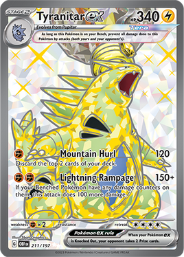 Pokémon | OBF | 211 | Tyranitar ex (☆☆)