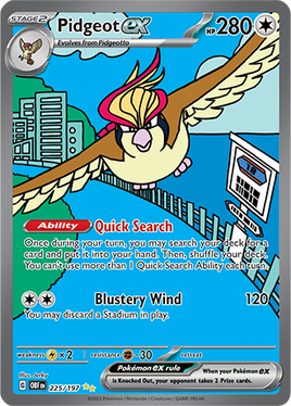 Pokémon | OBF | 225 | Pidgeot ex (⭐⭐)