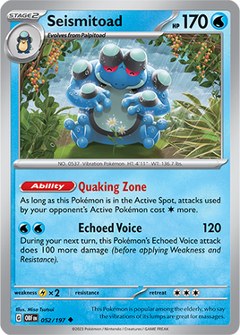 Pokémon | OBF | 052 | Seismitoad