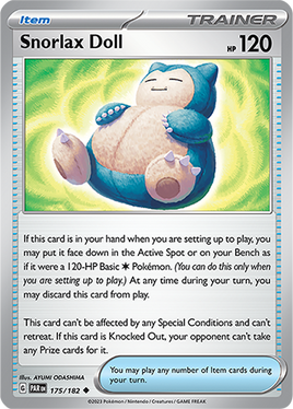 Pokémon | PAR | 175 | Snorlax Doll