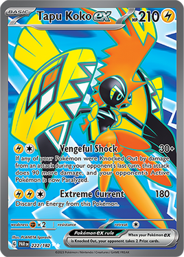 Pokémon | PAR | 222 | Tapu Koko ex (☆☆)