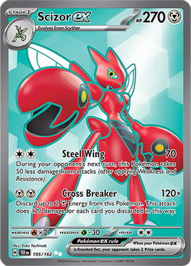 Pokémon | TEF | 195 | Scizor ex (☆☆)