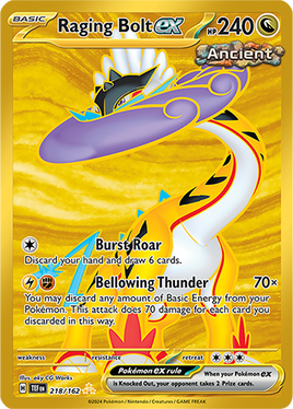 Pokémon | TEF | 218 | Raging Bolt ex (⭐⭐⭐)