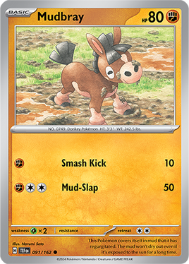 Pokémon | TEF | 091 | Mudbray