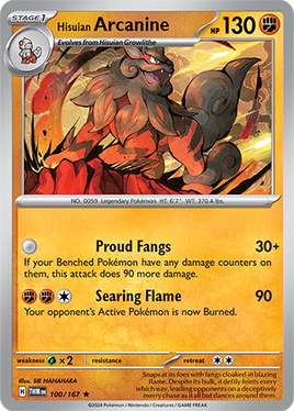 Pokémon | TWM | 100 | Hisuian Arcanine