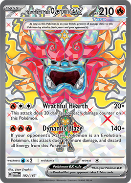 Pokémon | TWM | 192 | Hearthflame Mask Ogerpon ex (☆☆)