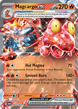 Pokémon | TWM | 029 | Magcargo ex (★★)