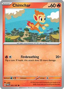 Pokémon | TWM | 031 | Chimchar