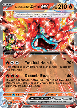 Pokémon | TWM | 040 | Hearthflame Mask Ogerpon ex (★★)