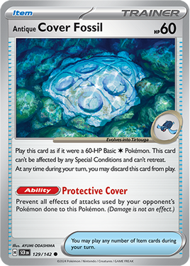 Pokémon | SCR | 129 | Antiqu Cover Fossil