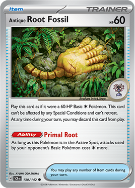 Pokémon | SCR | 130 | Antiqu Root Fossil