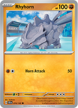 Pokémon | SCR | 074 | Rhyhorn