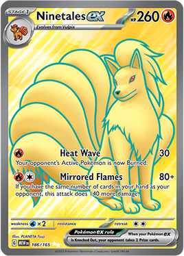 Pokémon | MEW | 186 | Ninetales ex (☆☆)