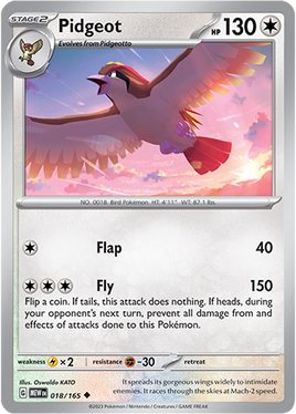 Pokémon | MEW | 018 | Pidgeot