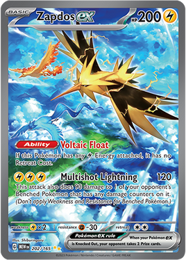 Pokémon | MEW | 202 | Zapdos ex (⭐⭐)