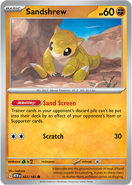 Pokémon | MEW | 027 | Sandshrew