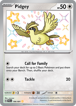 Pokémon | PAF | 196 | Pidgey