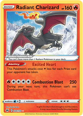 Pokémon | CRZ | 020 | Radiant Charizard