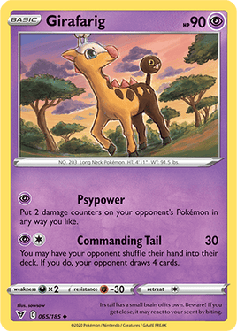 Pokémon | VIV | 065 | Girafarig