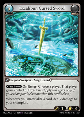 GA | DOAa | 034-SR | Excalibur, Cursed Sword