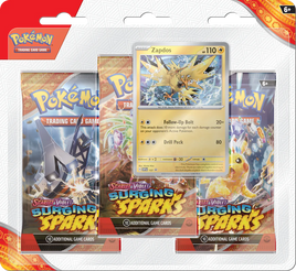 Pokémon | SSP | Three Pack Blister (SVP157 | Zapdos)