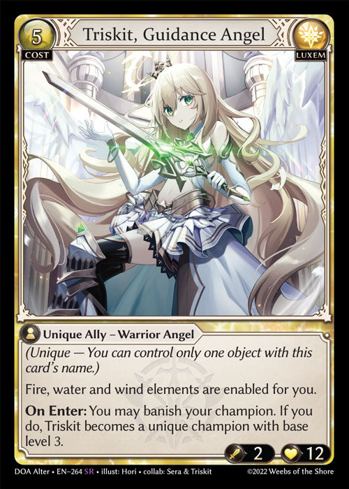 Grand Archive | DOAa | 264-SR | Triskit, Guidance Angel| Krynn