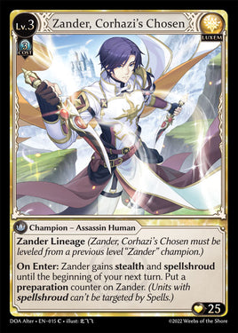 GA-DOA-A-EN015-C | Zander, Corhazi's Chosen