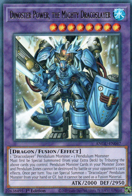 Yu-Gi-Oh! | ANGU-EN047 |★R| Dinoster Power, the Mighty Dracoslayer