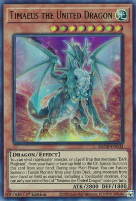 Yu-Gi-Oh! | BACH-EN003 | Timaeus the United Dragon