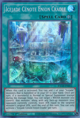 Yu-Gi-Oh! | BACH-EN052 | Icejade Cenote Enion Cradle