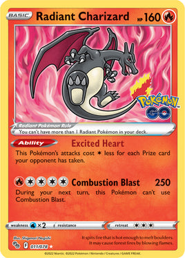 Pokémon | SWSHGO011F |★Rad| Radiant Charizard