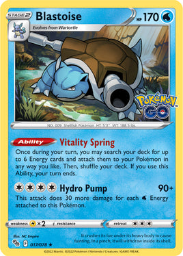 Pokémon | SWSHGO017F |★H| Blastoise