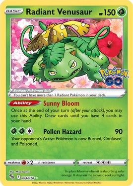 Pokémon | SWSHGO004F |★Rad| Radiant Venusaur