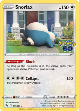 Pokémon | SWSHGO055F |★H| Snorlax