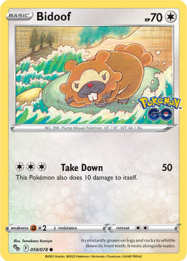 Pokémon | PGO | 059 | Bidoof