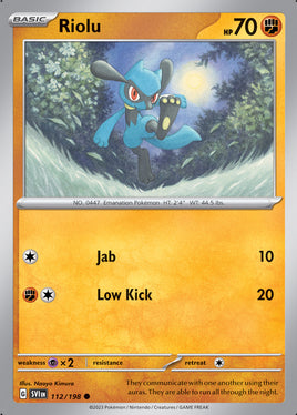 Pokémon | SVI | 112 | Riolu